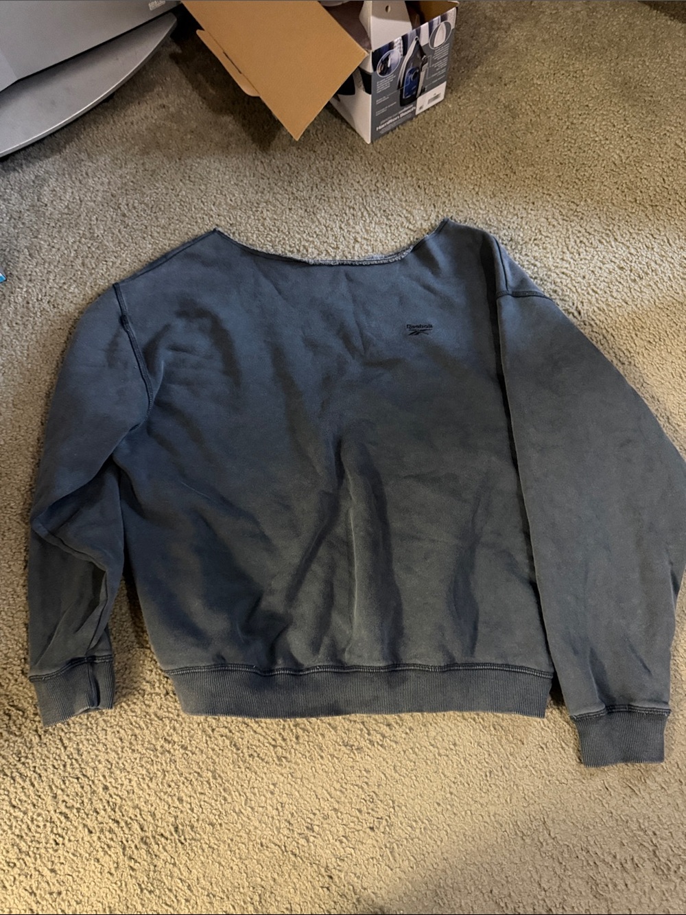 Reebok Slate Blue Crewneck Sweatshirt - Women
